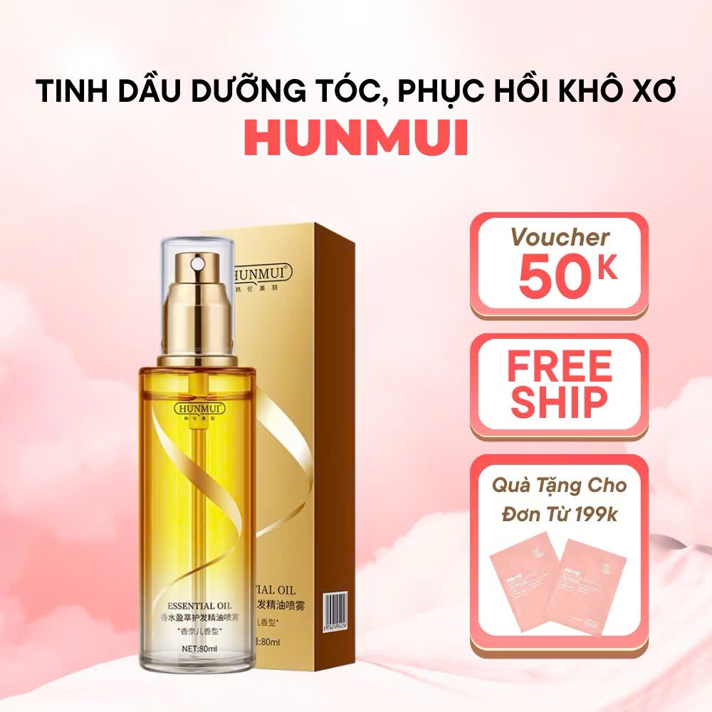 Xịt Tinh Dầu Dưỡng Tóc Phục Hồi Tóc Hư Tổn, Phục Hồi Tóc Uốn, Nhuộm, Tóc Hư Tổn Khô Xơ Bóng Mượt Tóc