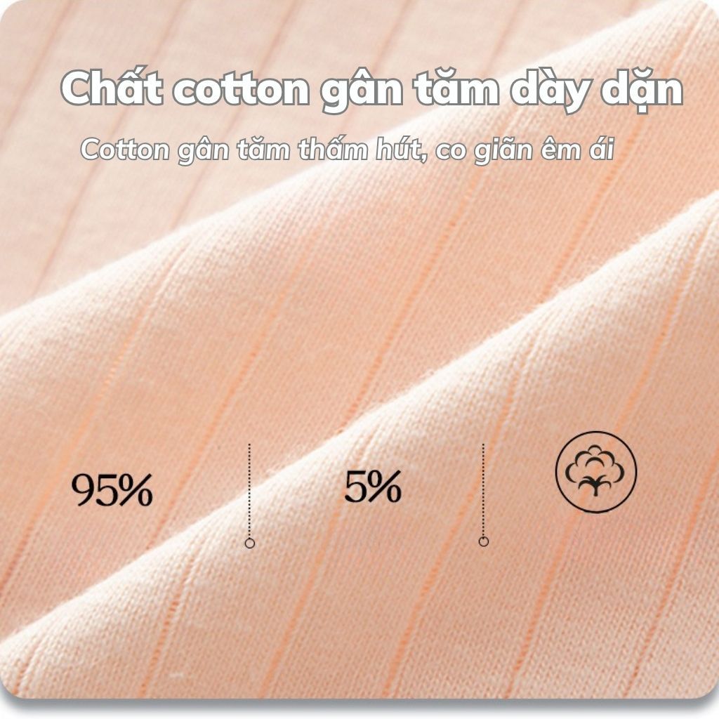 COMBO 3-5 Quần lót nữ cotton kháng khuẩn kiểu dáng basic trơn bo chun co giãn linh hoạt LANIXA L562