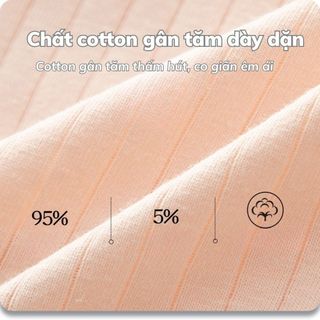 Quần lót nữ cotton găn tăm kháng khuẩn co giãn vừa phải kiểu dáng basic màu sắc pastel DEVARI L562