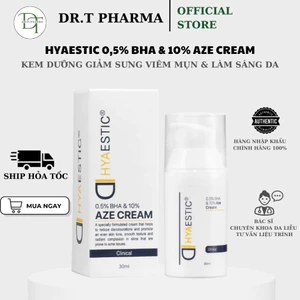 Kem Giảm Mụn, Sáng Da & Làm Mờ Thâm Hyaestic 0,5% BHA & 10% Aze Cream Azelaic (30ml)