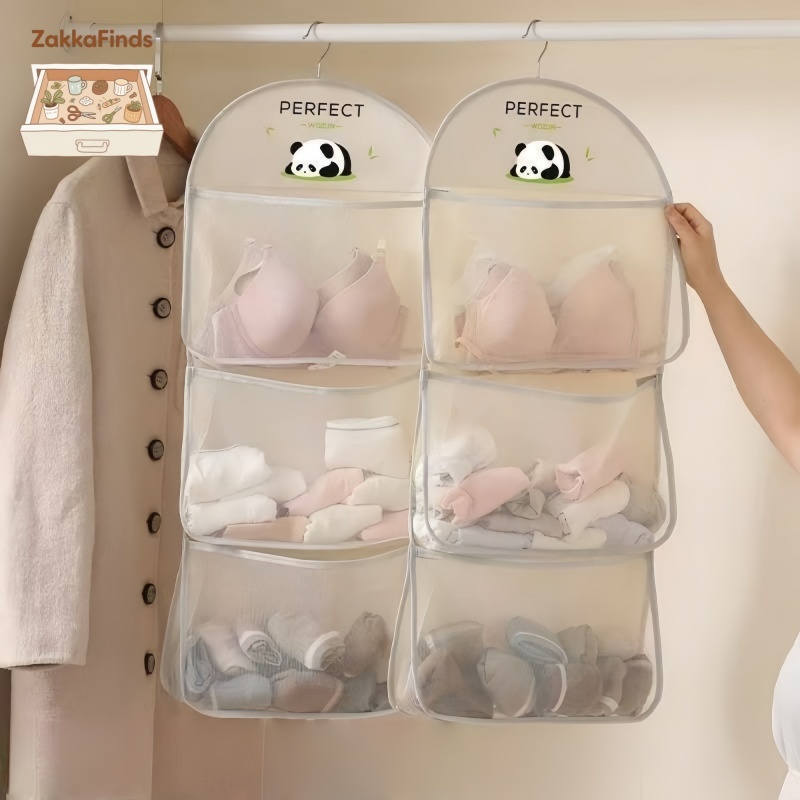 Túi lưới treo đồ lót tất vớ đa năng - Giỏ đựng đồ treo trường để đồ dùng cá nhân tiện lợi