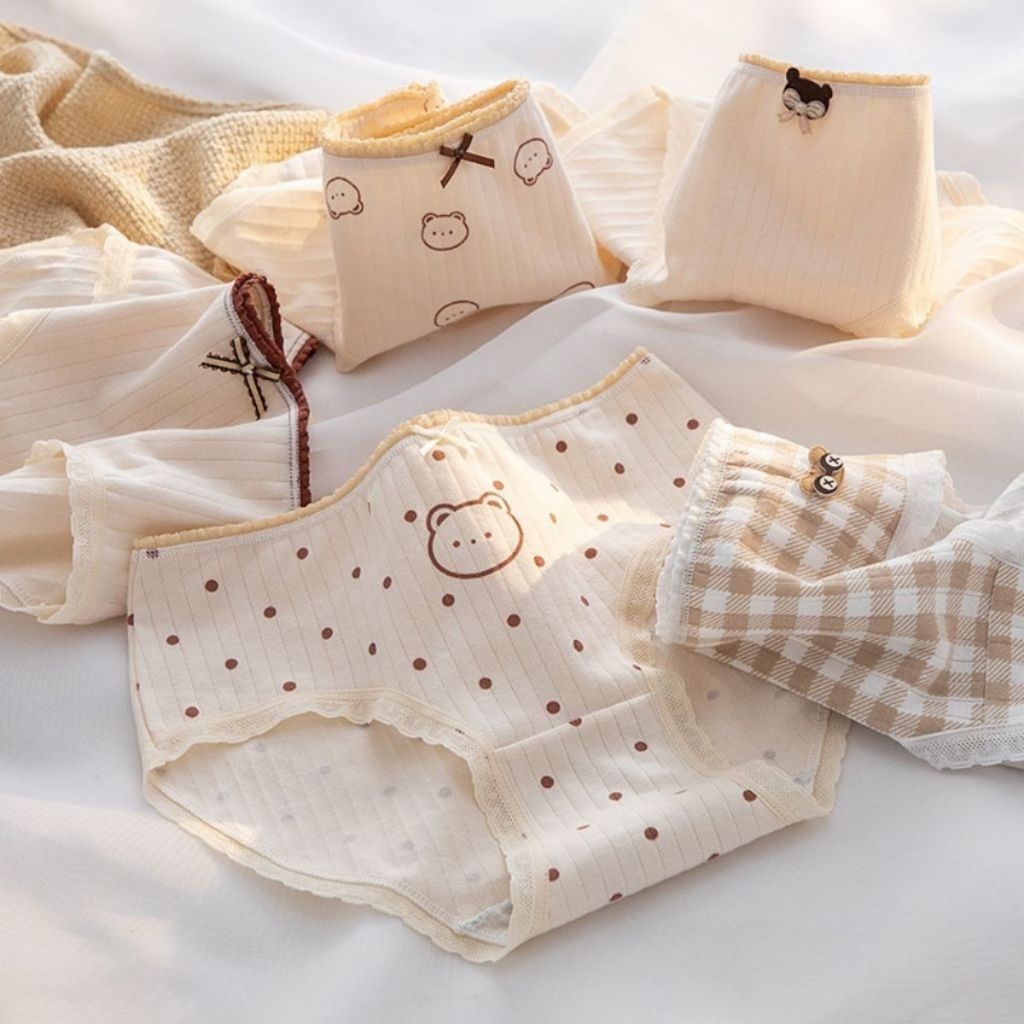 Quần lót nữ cotton kháng khuẩn thấm hút tốt hoáng khí đáy lót 2 lớp kháng khuẩn khử mùi LANIXA L120