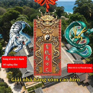 Đã Khai Quang-Thẻ Treo Thanh Long Cao Cấp, Phong Thủy An Khang Cho Không Gian Sống,Kích Thước 12cm
