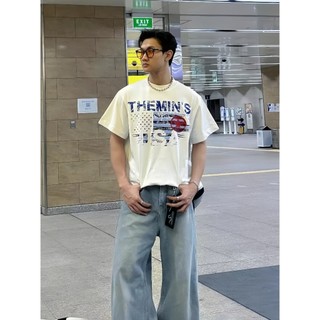 Áo Thun Themin's FLAG TM01 Áo Thun Unisex Form Boxy Vải Cotton 250gsm