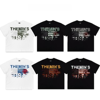 Áo Thun Themin's FLAG TM01 Áo Thun Unisex Form Boxy Vải Cotton 250gsm
