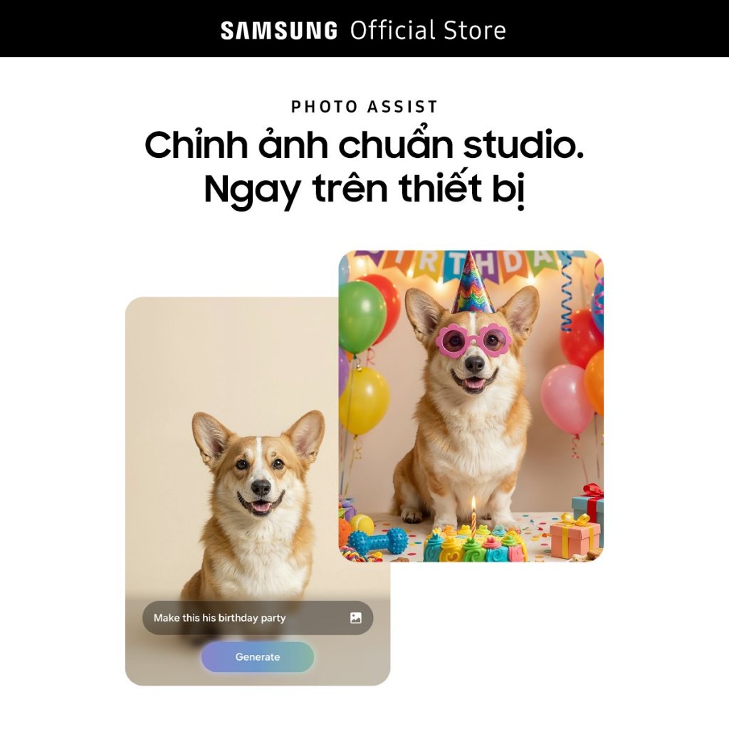 Điện thoại Samsung Galaxy S26+, 12GB/512GB, Customized AP, AI Phone, Photo Assist, Creative Studio, 50MP Camera, 4900mAh