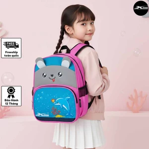Balo Học Sinh Dễ Thương Cho Bé Gái Xbags Dolphin XB 3021 – Balo Học Sinh Nhẹ Bền, Đi Học Đi Chơi!