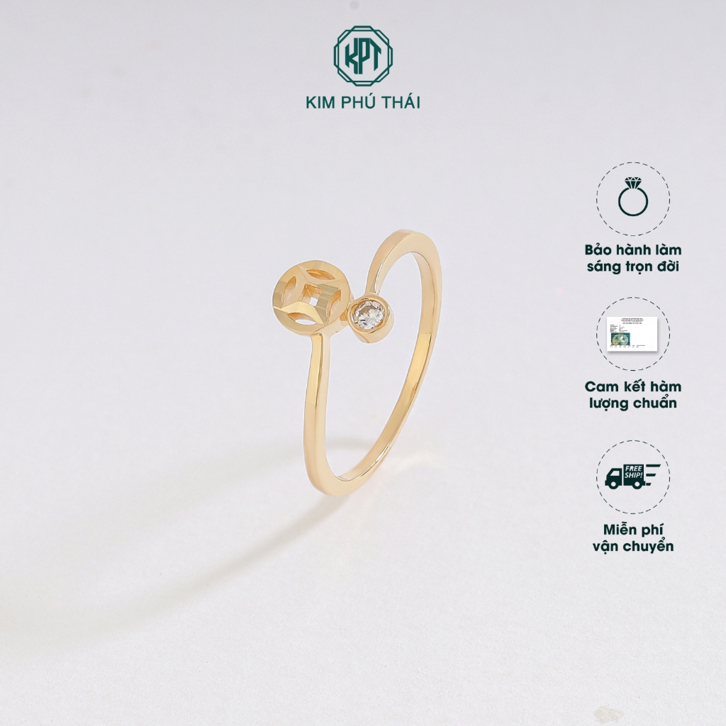 Women's Solid Gold Feng Shui Ring by Kim Phú Thái
