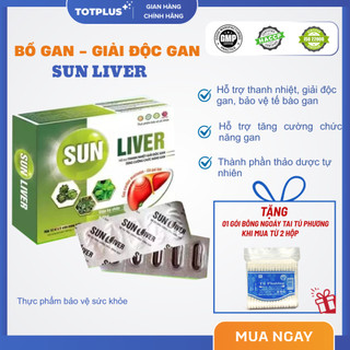 Sun Liver – Hỗ Trợ Bổ Gan, Giải Độc Gan,Thanh Nhiệt, Tăng Cường Chức Năng Gan - Hộp 60 Viên