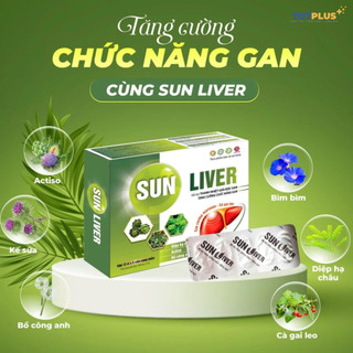 Sun Liver – Hỗ Trợ Bổ Gan, Giải Độc Gan,Thanh Nhiệt, Tăng Cường Chức Năng Gan - Hộp 60 Viên