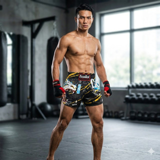 Quần Muay Fighter QMF-01 - Quần COACH, HLV Muay Thái Shorts, Muay Việt Nam