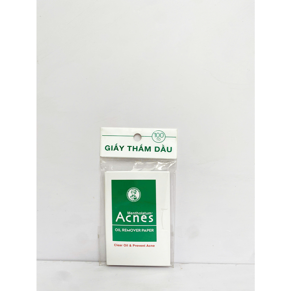 Giấy Thấm Dầu Acnes Oil Remover Paper, Giúp Kiểm Soát Nhờn, Ngừa Mụn 100 tờ