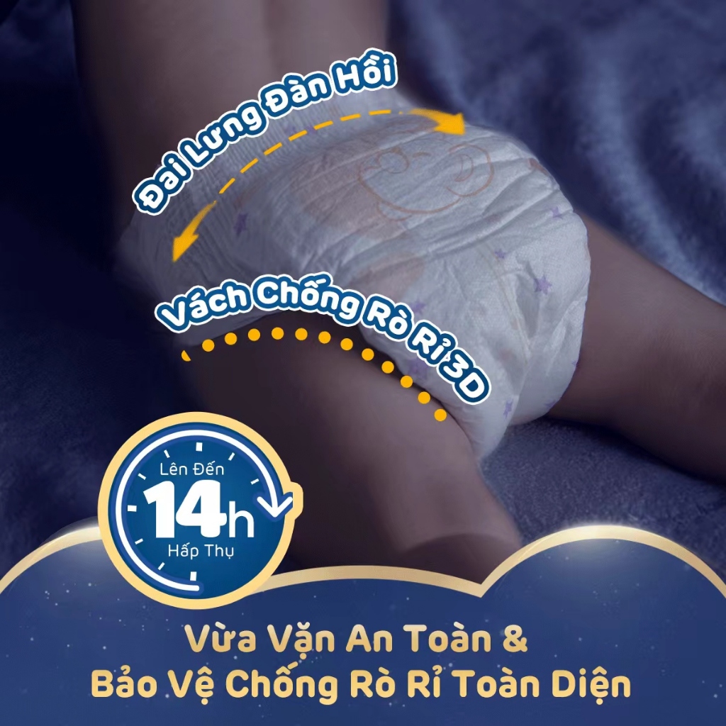 [Combo 2] Tã/Bỉm Dán Cao Cấp Aiwibi Chuyên Ban Đêm Ultimate Comfort - Gói Lớn S/M/L