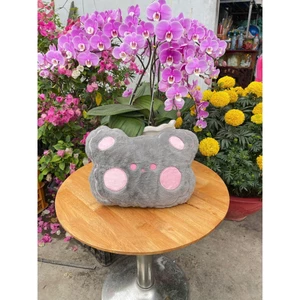 GỐI XE MÁY HÌNH GẤU CHỐNG VA CHẠM BÉ KÍCH THƯỚC 35X26CM