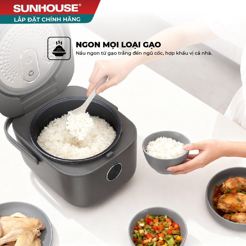 Nồi cơm điện tử 1,8L SUNHOUSE SHD8923