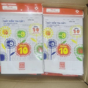 1 tập giấy kiểm tra cấp 1*15 tờ đôi của Hồng Hà