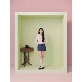 Áo OLV ren tay dài phối nơ thanh lịch White Lace Ribbon Tie Long Sleeves Top phù hợp đi chơi đi làm