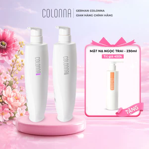 Colonna Cặp Dầu gội Và xả Colonna Hydrating Phục Hồi Suôn mượt - dành cho tóc xẹp, mỏng da đầu thường hoặc khô