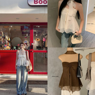 𝐏𝐡𝐢𝐞𝐧 𝐖𝐆𝐖𝐄 | (Sẵn) w8923 Áo Kiểu Quây Kèm Khăn Vạt Lệch