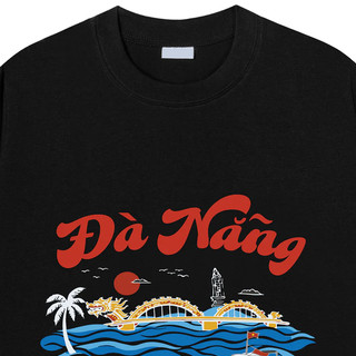 Áo phông nam nữ unisex form vừa du lịch Đà Nẵng, áo thun tay ngắn cổ tròn cotton mềm mát - ta/tb2206