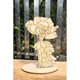 🌸 [GIÁ XƯỞNG] Set Nàng Thơ Hoa Gỗ DIY Tự Tô Màu – Quà 8/3, 20/10, 20/11 Tặng Mẹ, Cô Giáo 🌸