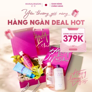 Set quà tặng mỹ phẩm skincare Hanajirushi Nhật Bản, Bộ sản phẩm làm đẹp, Combo chăm sóc da chuẩn Nhật