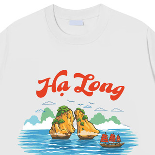 Áo phông nam nữ unisex form vừa du lịch Hạ Long, áo thun tay ngắn cổ tròn cotton mềm mát - ta/tb2208