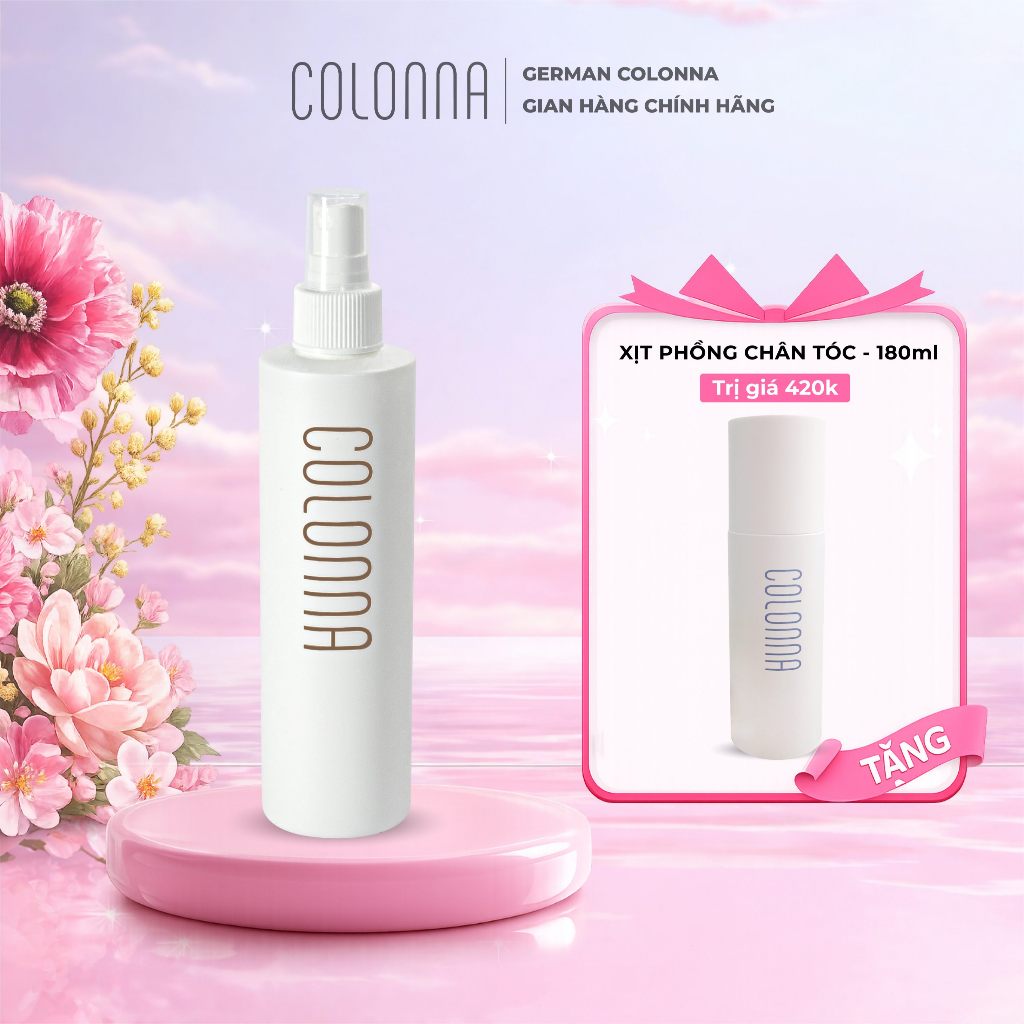 Xịt Dưỡng tóc Colonna - gỡ rối tóc tiện dụng, bảo vệ tóc khỏi nhiệt máy sấy, dưỡng tóc sau hóa chất