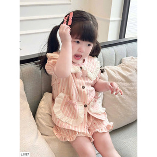 Bộ hồng bé gái xinh xắn