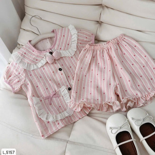 Bộ hồng bé gái xinh xắn