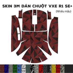 Skin dán chuột VXE R1 SE+ (nhiều mẫu) | Miếng dán Film 3M chống trơn trượt