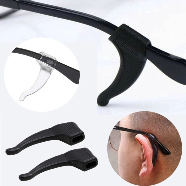 Móc cài kính chống rơi, chống tuột, đệm silicone êm tai vận động thể thao không lo rơi