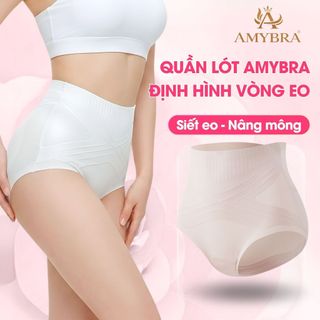 Quần Lót Định Hình Thu Gọn Eo, Quần Định Hình Nâng Mông Không Đường May Cạp Cao AMYBRA N699