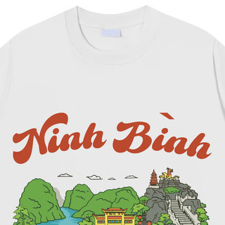 Áo phông nam nữ unisex form vừa du lịch Ninh Bình, áo thun tay ngắn cổ tròn cotton mềm mát - ta/tb2216