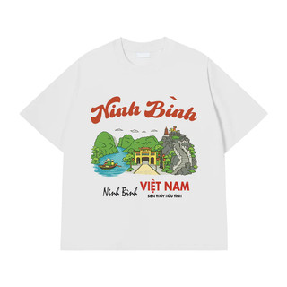 Áo phông nam nữ unisex form vừa du lịch Ninh Bình, áo thun tay ngắn cổ tròn cotton mềm mát - ta/tb2216