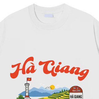 Áo phông nam nữ unisex form vừa du lịch Hà Giang, áo thun tay ngắn cổ tròn cotton mềm mát - ta/tb2207