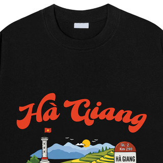 Áo phông nam nữ unisex form vừa du lịch Hà Giang, áo thun tay ngắn cổ tròn cotton mềm mát - ta/tb2207