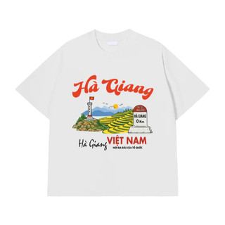 Áo phông nam nữ unisex form vừa du lịch Hà Giang, áo thun tay ngắn cổ tròn cotton mềm mát - ta/tb2207