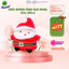 Gấu bông Ông Già Noel vải nhung lụa cao cấp size 26cm, Quà tặng Noel ý nghĩa