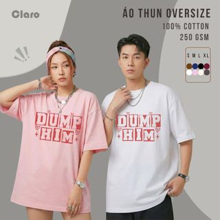 Áo Thun Nam Nữ Oversize 100% Cotton Cao Cấp CLARO - áo phông unisex form dáng rộng TS48