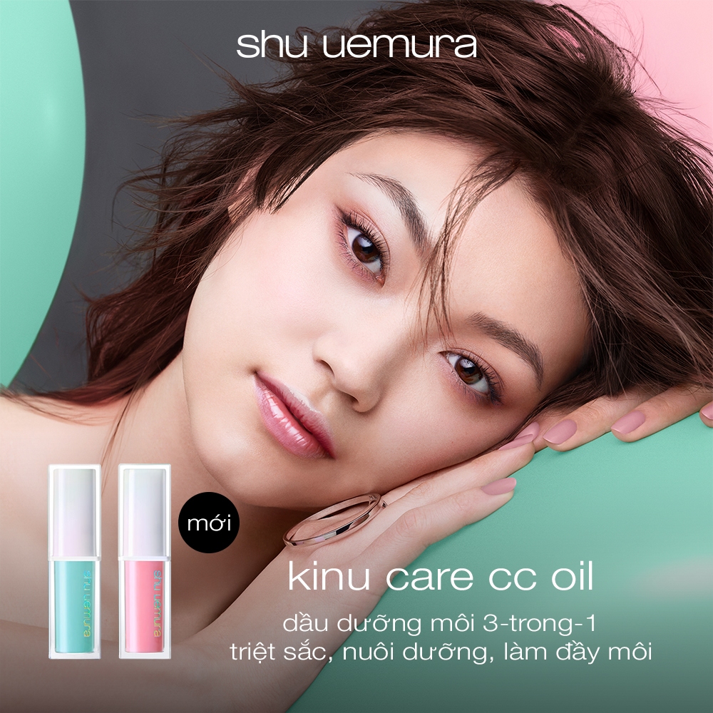 [mới] dầu dưỡng môi "triệt sắc" shu uemura kinu care cc oil giúp nuôi dưỡng và hiệu chỉnh màu môi