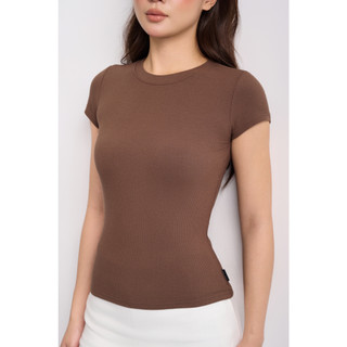 THEKIM COMBO 2 Áo thun tăm ngắn tay cổ tròn , áo thun tăm trơn tay ngắn A166 dáng thường