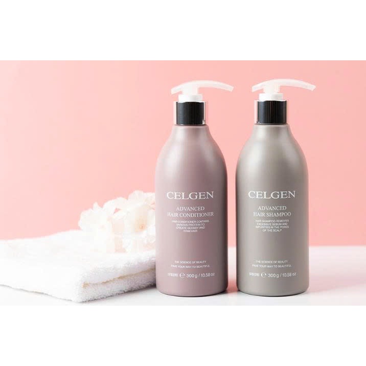 S35_ COMBO Dầu Gội Celgen Advanced Hair + Dầu Xả Celgen Advanced Hair Conditioner 300g