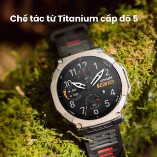 Đồng hồ thông minh Amazfit T-Rex Ultra 2 | Lưng Titanium | Voice Memo | Grade Adjusted Pace- Hàng chính hãng - BH 12th