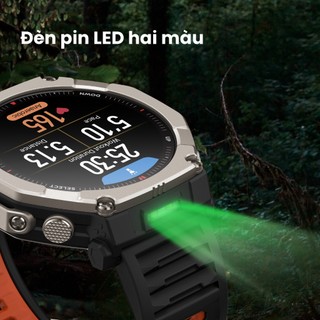 Đồng hồ thông minh Amazfit T-Rex Ultra 2 | Lưng Titanium | Voice Memo | Grade Adjusted Pace- Hàng chính hãng - BH 12th