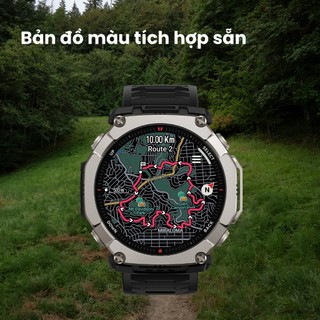 Đồng hồ thông minh Amazfit T-Rex Ultra 2 | Lưng Titanium | Voice Memo | Grade Adjusted Pace- Hàng chính hãng - BH 12th