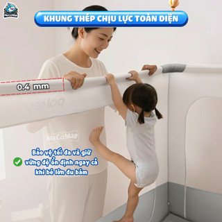 [Mẫu Mới] Quây Chắn Giường Cho Bé Pakey Lock360, Chắn Giường 4 Mặt Khép Kín Bảo Vệ Bé An Toàn, Cửa Khóa Kéo Tiện Lợi