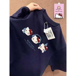 Áo phông, áo thun nữ tay lỡ form hoạt hình hello kitty