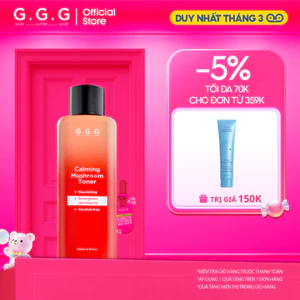 [SALE] Toner Nấm Chaga Không Cồn Cấp ẩm Dịu Da G.G.G Calming Mushroom Toner 200ml