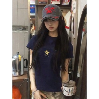 Áo thun, áo croptop nữ ôm body in hình ngôi sao